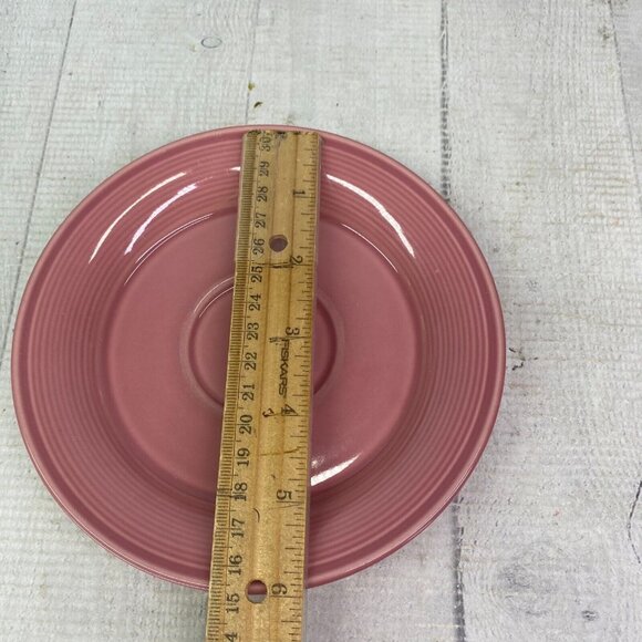 Nancy Calhoun DARK ROSE Solid Color Japan Smooth Round Stoneware Saucers Set 3 - Picture 9 of 15